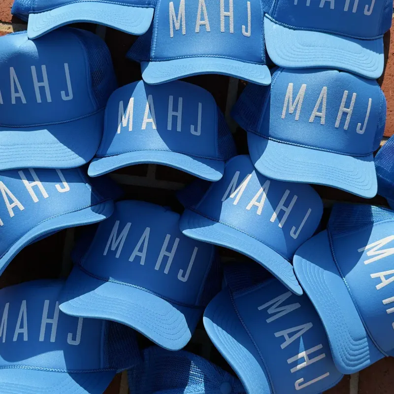 Mahj Trucker Hat - Cool Blue