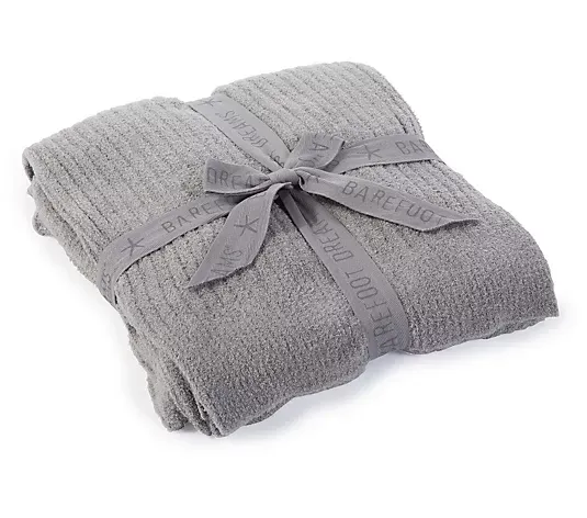 CozyChic Lite Ribbed Throw Pewter