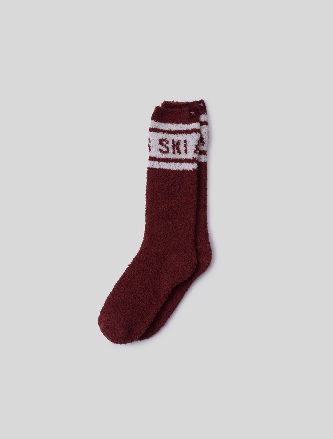 CozyChic Apres Ski Socks, Style: S/M, Size: Crimson/Cream