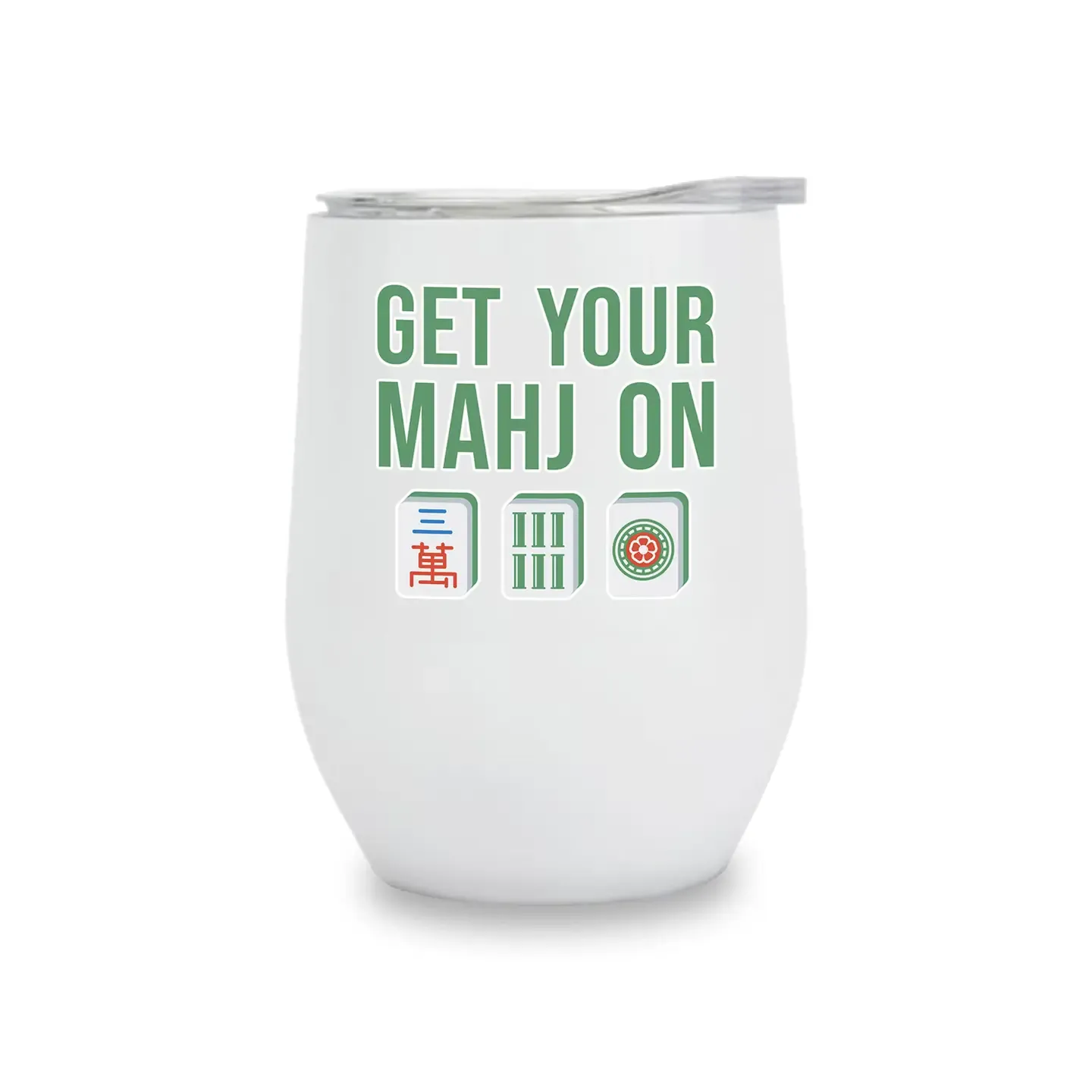 Mahjong Tiles Insulated Wine Tumbler