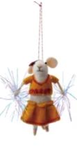 Wool Felt Cheerleader Mouse
