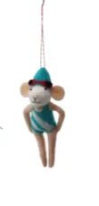 Wool Felt Synchronized Swimmer Mouse