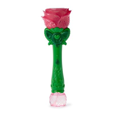 Pink Rose LED Illuminating Bubble Wand Blower