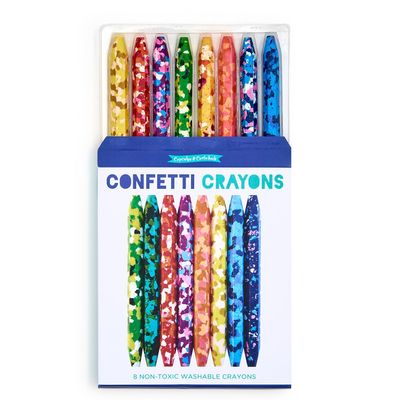 Happy Confetti Crayons