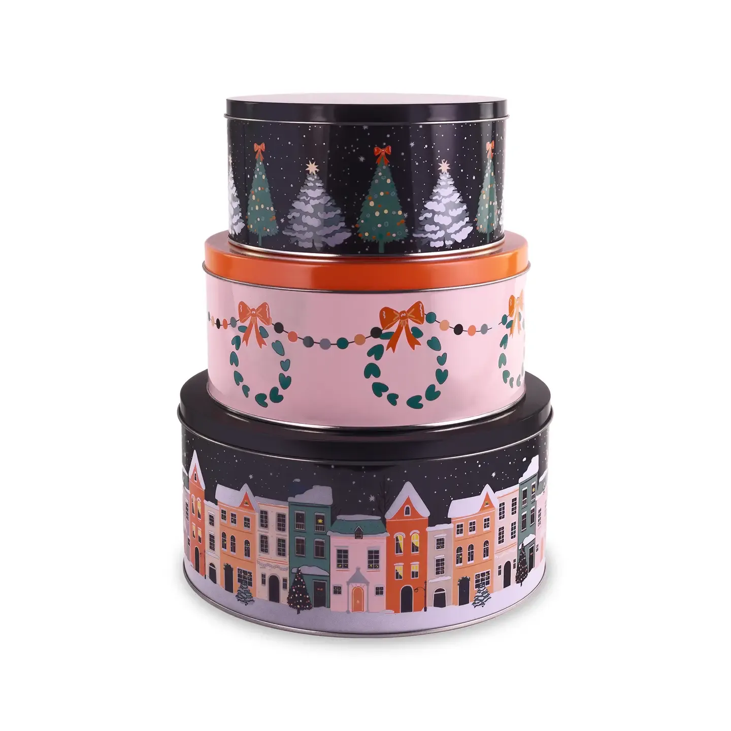 Twas the Night Before Christmas Cookie Tins (Set of 3)
