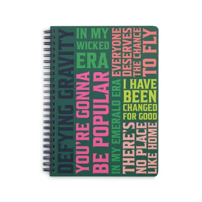 Wicked Word Cloud Mini Notebook