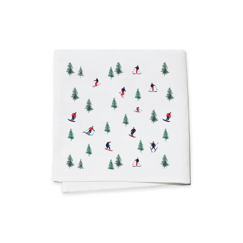Skiers Cocktail Napkins (S/4)