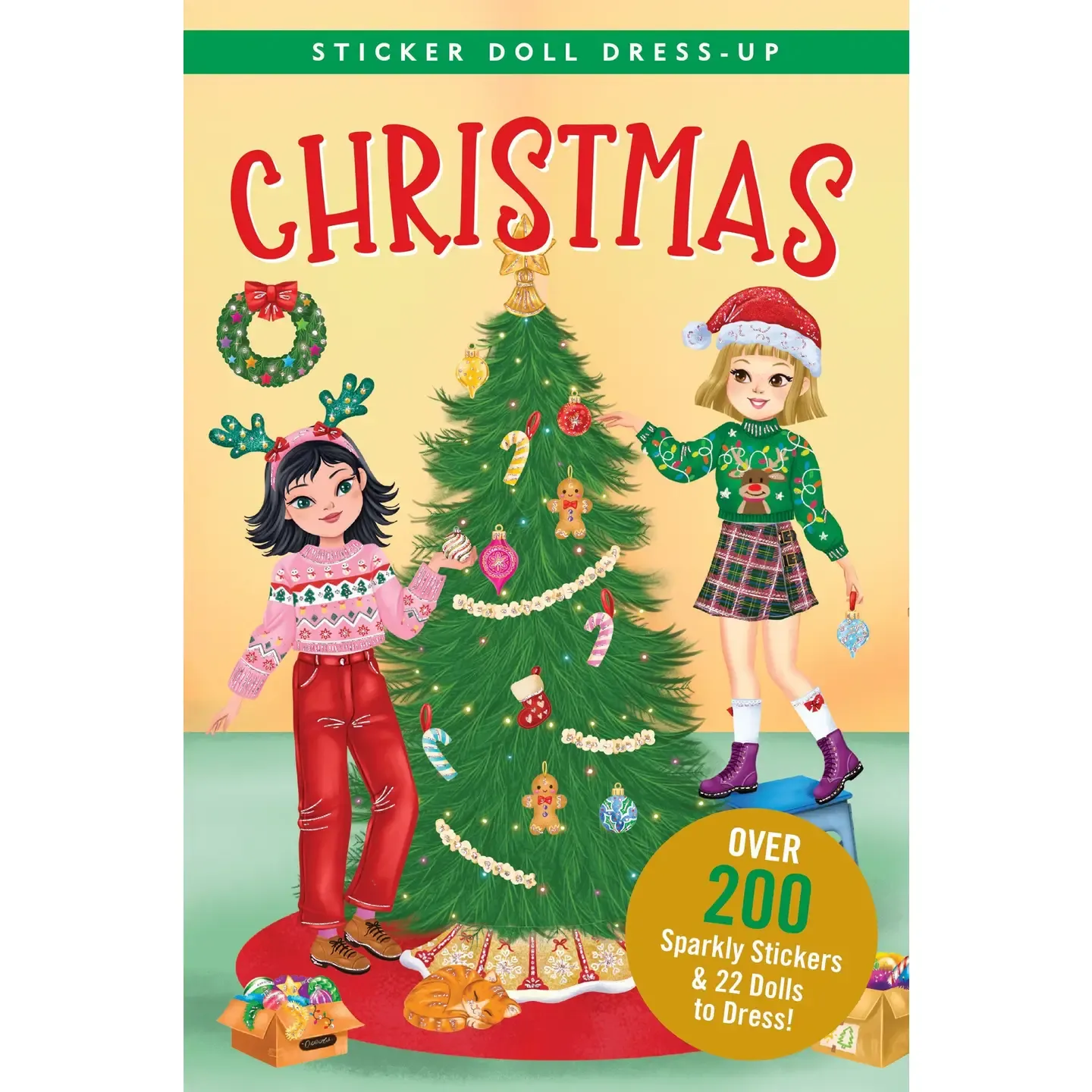 Christmas Sticker Doll Dress-Up Book