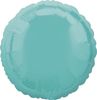 Mylar Balloon - Mylar Circles Robins Egg Blue 18&quot;