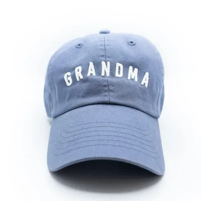 Dusty Blue Grandma Hat