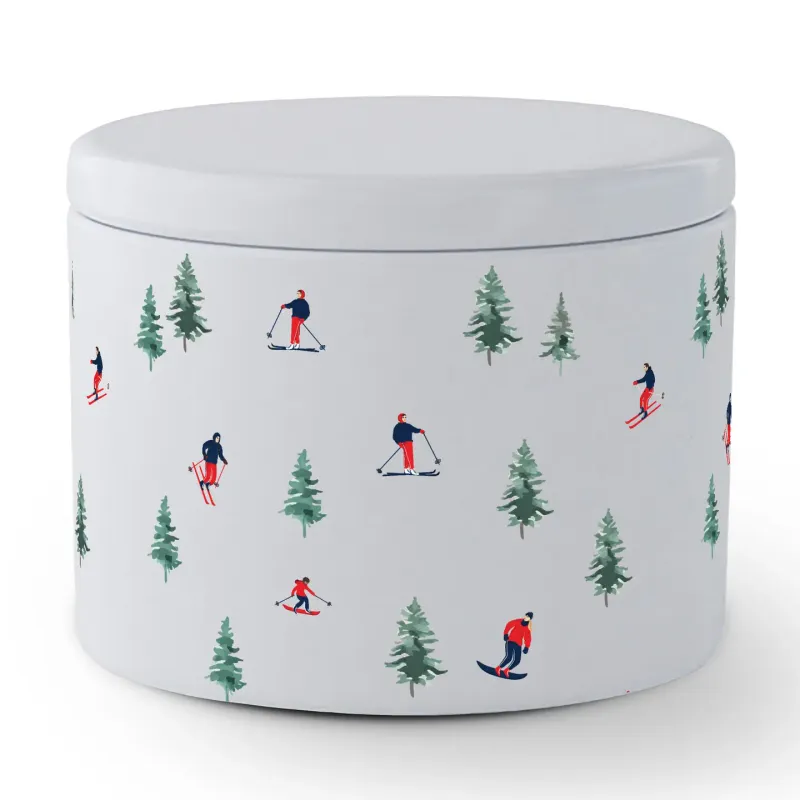 Skier Travel Candle