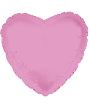 Foil Heart Balloon 17" Light Pink