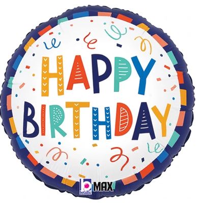 18" Birthday Festive Balloon