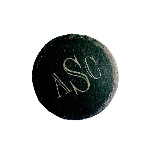Personalized Slate Coasters - Round - Set of 4