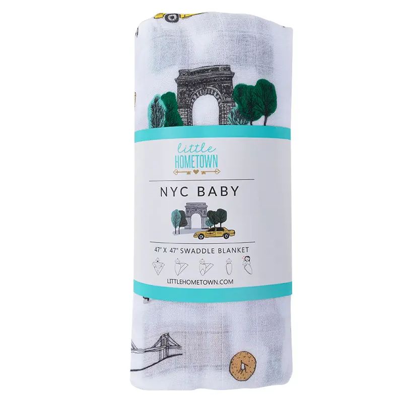 New York City Swaddle Blanket