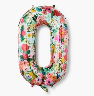 Garden Party Numbered Foil Balloon (0)