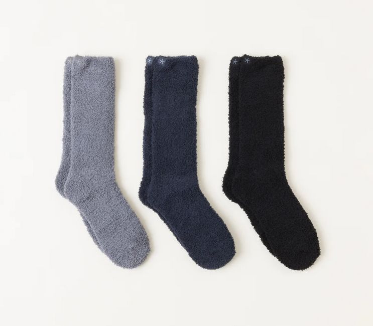 Cozychic 3 Pair Sock Set - Black