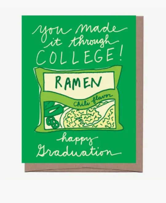 Ramen Graduation Card