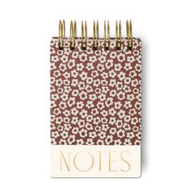 CHUNKY NOTEPAD - BURGUNDY GROOVY FLORAL