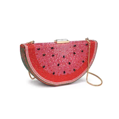 Watermelon Crystal Evening Bag