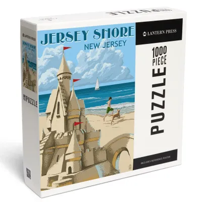 1000 Piece Jersey Shore Puzzle, Sandcastle