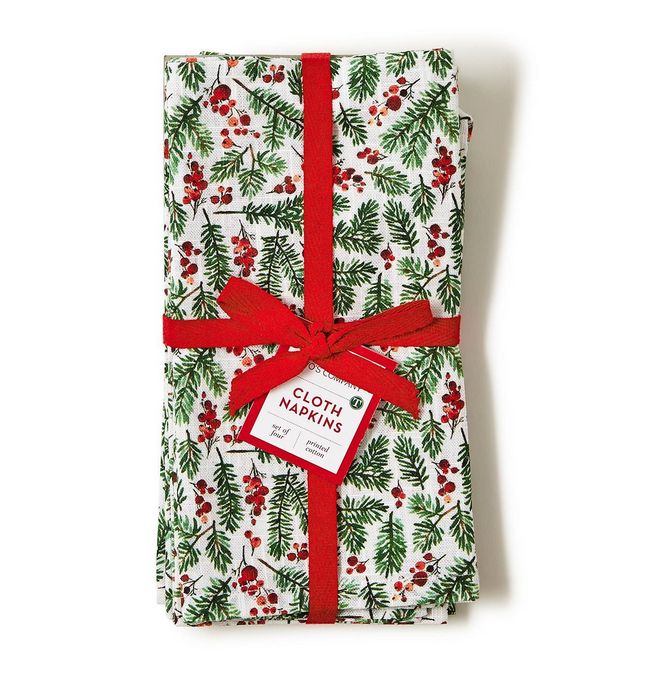 Merry Traditions Set of 4 Cloth Napkins