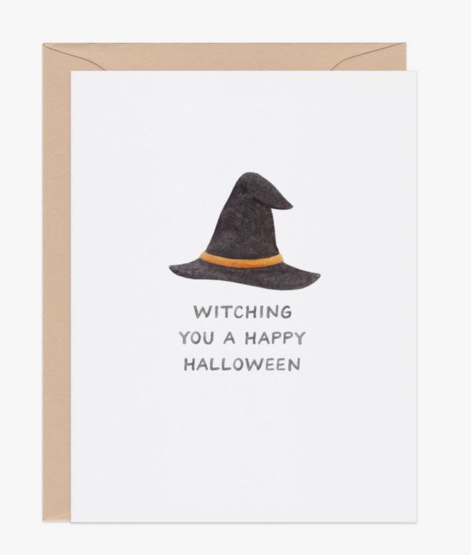 Witch Hat Halloween Card