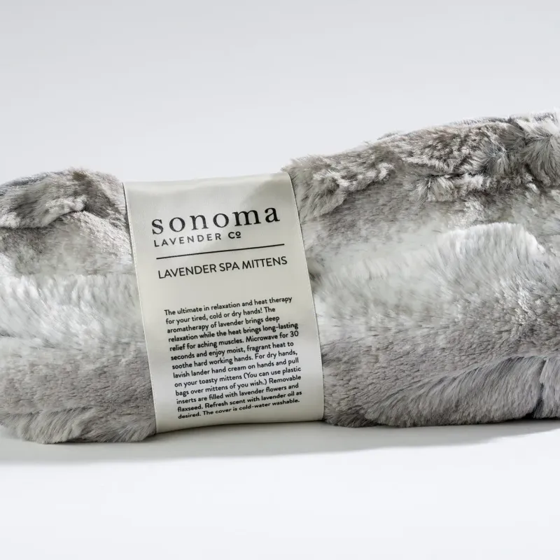 Mittens - Lavender Angora Platinum