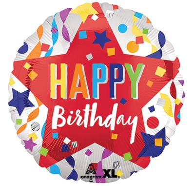 18" Birthday Satin Star