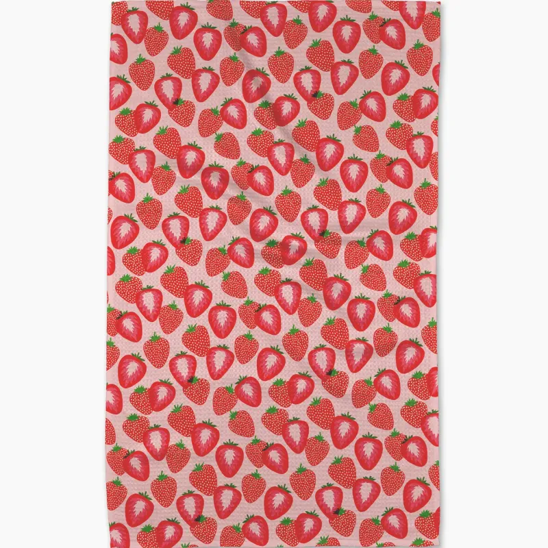 So Many Strawberries Tea Towel