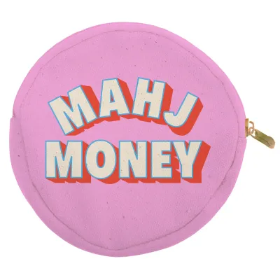 Mahj Money Zipper Pouch