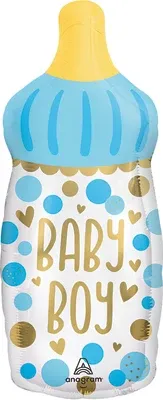 31"  Inch Baby Boy Bottle Balloon