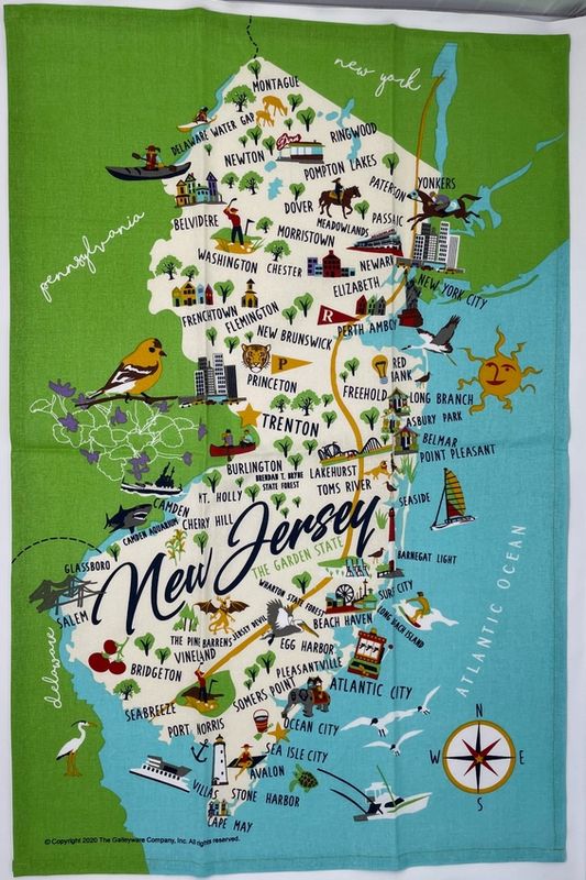 New Jersey Tea Towel