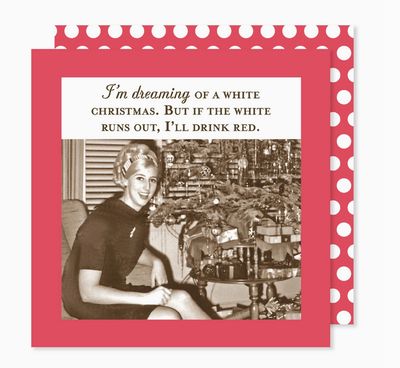 Dreaming of White Xmas Holiday Napkin