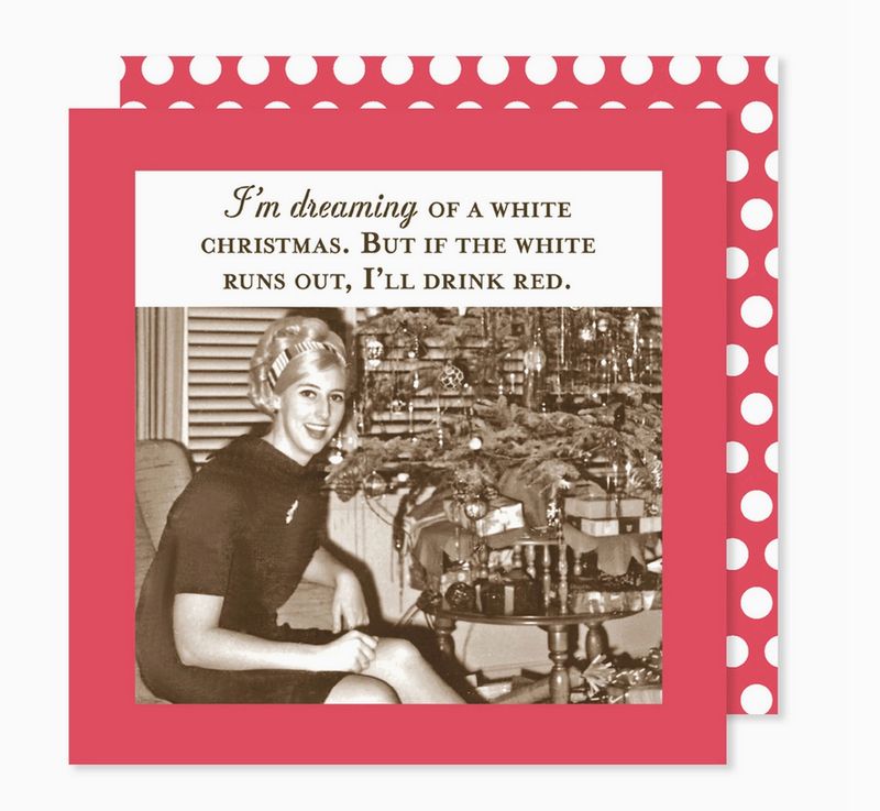 Dreaming of White Xmas Holiday Napkin