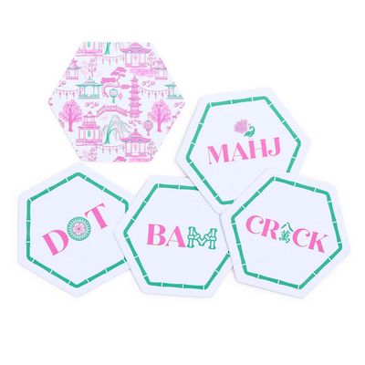 Let's Mahj Heavyweight Paper Coasters - S/24