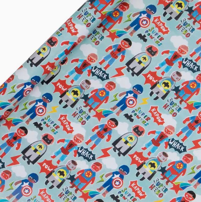 Superheroes Wrapping Paper