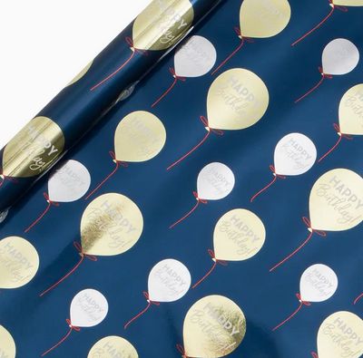 Blue/Gold Wrapping Paper