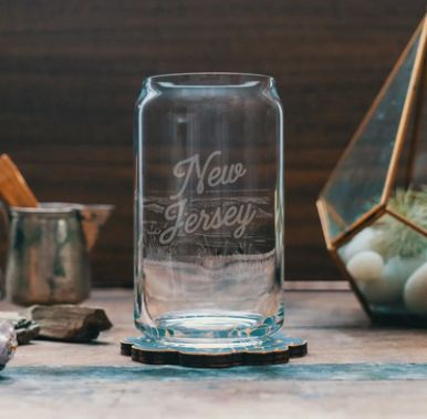 New Jersey State Drinking Glasses - Beer Can