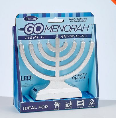 "Go Menorah " Light It Anywhere, Silverplated