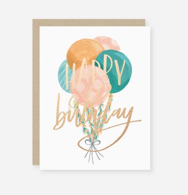 Birthday Balloons Birthday Card
