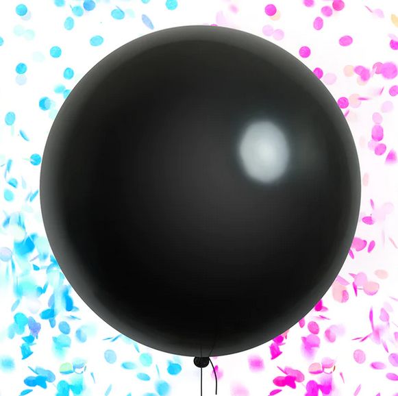 Blue Gender Reveal Confetti Filled Balloon 36"