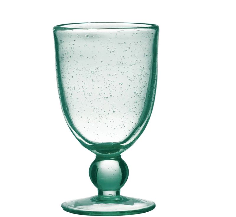 14 oz. Bubble Glass Stemmed Glass