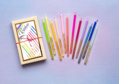 Rainbow Birthday Candle