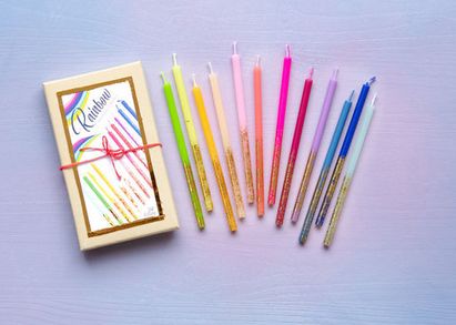 Rainbow Birthday Candle