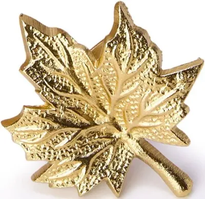 Golden Leaf Napkin Ring