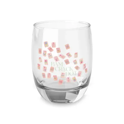 Mah Jong Wine Glass