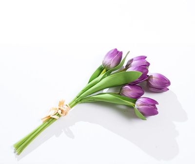 15" Real Touch Tulip Bundle - Violet
