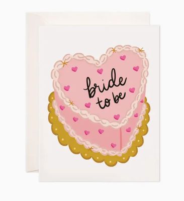 Bride Cake Greeting Card - Bridal Shower Card