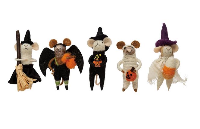 Wool Felt Mouse in Costume